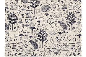 Price & Kensington Woodland Work Top Saver Heat Resistant Glass Easy Clean Surface for Protecting Work Surfaces While Preparing Foods Measures 40x30cm