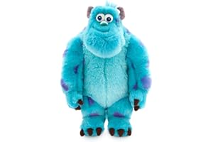 Disney Store: Peluche Mediano de Sulley, Monstruos S.A., 38 cm, Peluche confeccionado en un Tejido Suave al Tacto y con rasgos tridimensionales, Adecuado para Todas Las Edades