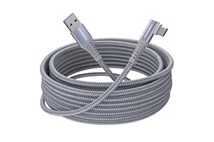ANMIEL Link Kabel Kompatibel mit Oculus Quest 2 Kabel 5m,USB3.0 geflochtenes Kabel 5Gbit/s Hochgeschwindigkeits-Datenübertragung,USB-A auf Typ C Kabel kompatibel mit Oculus Quest/Quest 2 Link Steam VR