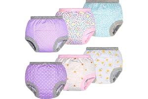 BIG ELEPHANT Töpfchen-Trainingsunterwäsche für Jungen, weiche, saugfähige Baumwoll-Trainingshose für Kleinkinder