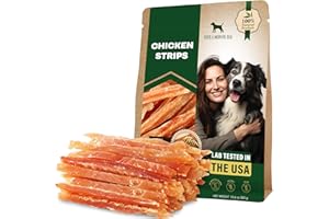 BELOVED PETS Dog Treats Chicken Jerky Strips 300 Gr - Human Grade Meat Sticks Chews - Natural Pet Dried Snacks Rawhide - Free - Long Lasting for Large & Small Dogs - Best for Training & Healthy Teeth