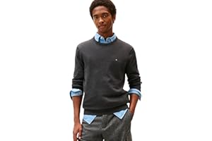 Tommy Hilfiger Herren Pullover Essential Cotton mit Rundhalsausschnitt