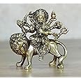 eSplanade Brass Maa Durga Mata Rani Statue Idol for Home Mandir (4.6")