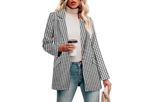 CZIMOO Damen Blazer Büro Anzüge Jacken Open Front Cardigan Casual Revers Outwear mit Langarm