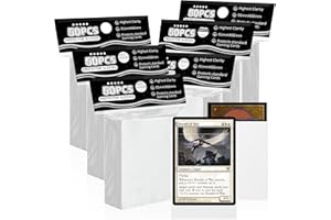 ‎TIOPLIOR White Matte Card Sleeves for MTG, Pack of 300 Perfect Matching Standard Card Sleeves for Trading Card, Sports Cards, Baseball Cards, TCG Magic, Card Protector for Mini Photo, Stable and Beautifully