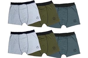 Bahob® 6 Pack Boys Boxer Shorts Soft Cotton Underpants Boys Cotton Underwear 5-14 Years