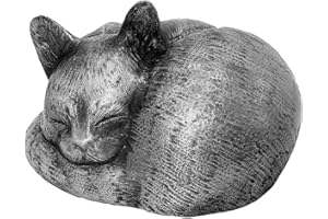 RAINBOW BRIDGE PETS Rainbowbridge At Peace Cat Urn For Ashes - Handcrafted Cat Memorial - Pet Urn Suitable for Indoor & Outdoor Use