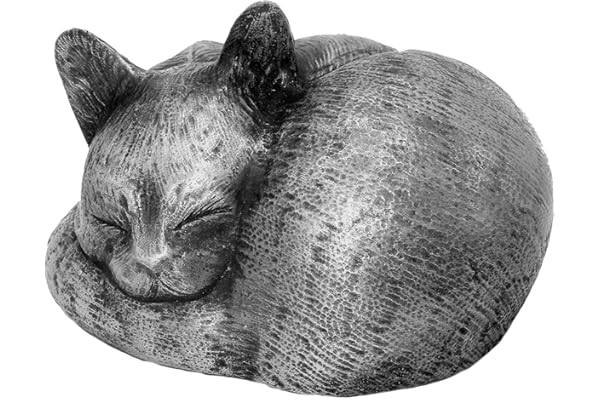 Rainbowbridge At Peace Urne funéraire en étain pour chat – Fabriqué à la main – Convient pour une utilisation en intérieur et en extérieur