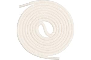 Mount Swiss Lacets ronds, qualite premium 100% coton, indéchirable, ø 3 mm -4 mm, Longeur 45-200 cm