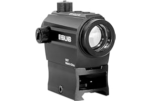 ‎ESSLNB ESSLNB Airsoft Red Dot Visier Scope Rotpunktvisier Leuchtpunktvisier für 22mm/20mm Schiene mit Montage Schutzkappe und Boden