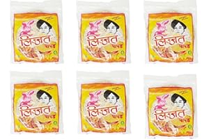 GANARIC Lijjat Papad Punjabi 200g (Pack of 6) - Quick and Easy to Prepare Appetizer or Snack - Crispy and Delicious