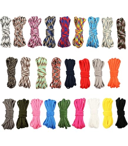 Paracorde, Corde De Paracorde Multi-Fonctions 7 Coeurs Arc-en-Ciel Porter Parachute Ligne Équipement De Survie Corde D'Escalade