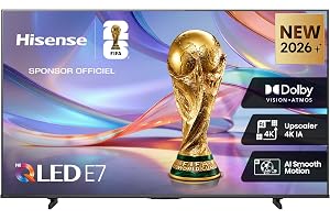 Hisense 43E7DS TV QLED 4K 43" (108 cm) 2026 – E7DS-serien – Dolby Vision IQ, Game Mode Plus, 120Hz HSR, Smart TV