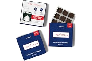 Nag Champa Incense Bricks Refill Pack (3 x 9 Bricks) by Aromafume | Ideal for Spirituality | Made with Sandalwood, Jasmine, Ylang Ylang & Champa flower | Low Smoke, Non-toxic Incense Bricks