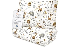 Totsy Baby Edredon Relleno nordico Cama Infantil Algodón - 100x135 - Bebe rellena Juego de Manta 100 x 135 cm con Almohada 40 x 60 cm por niños e niñas Oeko-Tex Ciervo