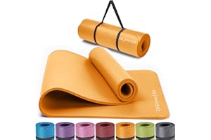 Yoga Mat by KG Physio | 8mm Thick Yoga Mats for Women and Men | Foam Exercise Mats | Thick Non Slip Gym Mats Pilates Mat for Home Workout at Home Fitness | Foam Mats Thick Yoga Mat Strap Included