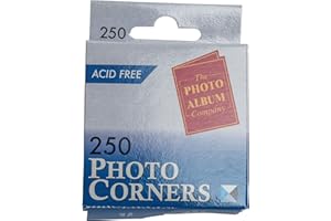 HAMPTON FRAMES The Photo Album Company Dispenser Box with 250 Photograph Photo Corner - Clear PACK OF 2