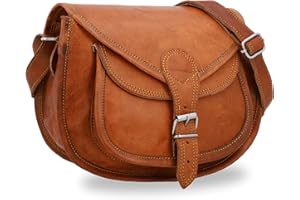 Gusti torba na ramię skóra – ''Evelyn'' damska torebka, torba na ramię, brązowa, mała