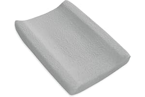 MIBEBESTORE Funda cambiador bebe 50x80 Rizo 100% Algodón - Color Gris