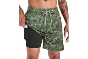 APTRO Mens Swimming Shorts Swimming Trunks Men Compression Liner Swim Shorts 7" Board Shorts 01