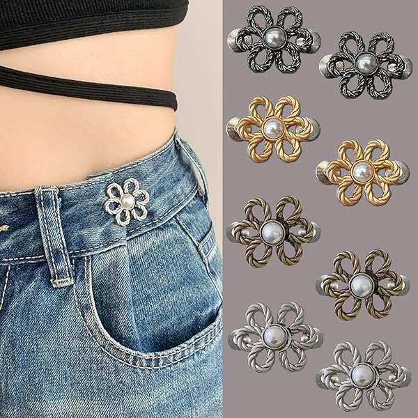 Bottone Per Stringere Jeans Paia Clip Per Stringere I Pantaloni