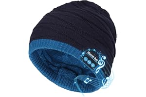 SIVITICK Gorro Musical Bluetooth Regalos Originales para Hombres y Mujeres Gorro de Invierno Abrigado con Altavoces Integrados Bluetooth 5.4 Manos Libres