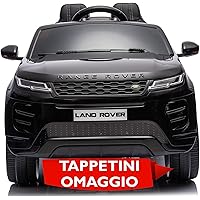Macchina Elettrica per Bambini Range Rover Evoque - Auto Elettrica 12V con Sedile in Pelle Telecomando Porte Apribili Tappeti
