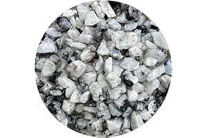 GAF TREASURES Kleine raue Natursteine, 1,3-3,2 cm Rohkristalle, natürliche Rohsteine (Regenbogen-Mondstein, 0,5 kg)