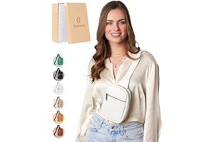Vantamo Crossbody Bags for Women: RFID Blocking Vegan Leather Sling Bag with Anti-Pickpocket Clip - Trendy & Compact, Secure Style for Everyday Use with Peace of Mind Promise -3 Sizes, 6 Colors