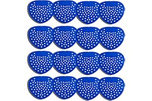 QHKLEW 16 Stück Urinalsieb, Spritzschutz mit Duft, Urinalsieb mit Duft Urinaleinlage Urinal-Einlag Urinalsieb Spritzschutzmatte, Pissoir Einsatz für Arten von Einkaufszentren, Büros und Schule, Blau