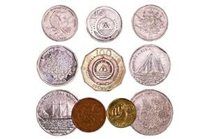 HOBBY OF KINGS 10 Cabo Verde Monedas 5-100 Escudos. Antigua Colección De Monedas De África, Desde 1975. Ideal para Banco De Moneda, Sostenedores De Moneda Y Album De Monedas