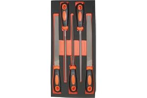 Fischer Darex 810911 Module de rangement comprenant 5 limes, Noir