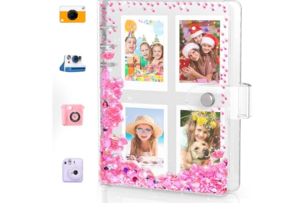 Album Photo Enfant pour Polaroid, Album Photo pour Instax Mini, Album Photo Bebe, Cadeau pour les filles de 4 5 6 7 8 9 10 ans (200 photos)
