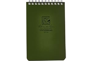 Rite in the Rain - Carnet Etanche Vert Olive 10 x 15 cm - Vert Olive - Papier Etanche - 10 x 15 cm - 100