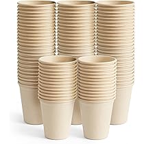 90 Piatti In Canna Da Zucchero Compostabili - 15cm Usa E Getta Eco-Friendly Per Feste E Picnic