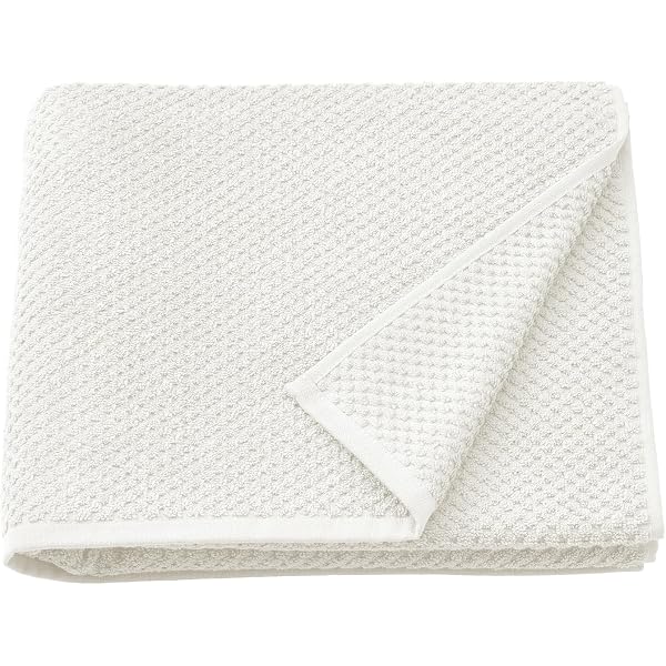 Arkwright Eclipse Irregular Bath Towels 24x50 – Bulk Case Of 24, White, Ring Spun Cotton – Gym, Spa, Salon