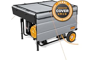 IGAN Generator Tent Rain Shelter, Heavy Duty Tarpaulin Windproof Kit, All-Weather 3500w-12000w, Gray-2
