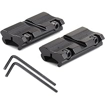 Adaptateur Queue D’Aronde Vers Picatinny .22 Cal - Lot De 2 | Pour Carabines à Air Et .22