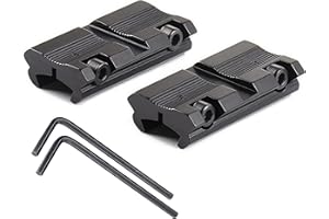 ACEXIER 2 Pezzi/Set Supporto per cannocchiale per Fucile da Caccia Base tattico 11mm Coda di Rondine a 20mm W.eaver P.icatinny Rail Adapter Mount Gun Accessory