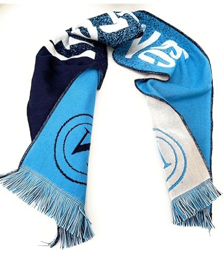 Sciarpa Stadio FORZA ROMA - Poliestere Bifacciale Con Frangia, 20x140 Cm, Per Tifosi