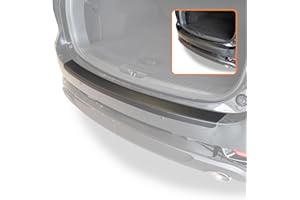 Travall Car Boot Bumper Protector Compatible with Mazda CX-5 (2017-2021) - Vehicle-Specific Black Smooth Plastic Bumper Protection against Scuffs and Scratches