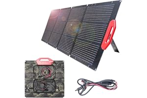 ATZ Power Faltbares Solarpanel 110W 18V Solarmodul Faltung Solarladegerät Kit für Camping und Garten Powerstation Generetion Schnellladun, Off-Gitter-System für Wohnmobil und Notfall