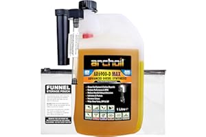 Archoil AR6900-D Max Advanced Diesel Additive Concentrate, 1L Treats 1,000L of Fuel, Diesel Fuel Injector Cleaner, DPF Filter EGR Valve Turbo Cleaner, Super Diesel Converter. (1Litre)