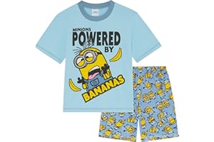 MINIONS Les Ensemble de Pyjama à Manches Courtes - 100% Coton