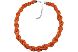 Bocar Fashion Seed Beads Statement Collar Necklace (NK-10408)