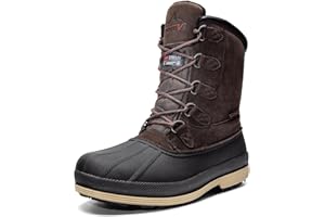 NORTIV 8 Herren Snow Winter Isolierte wasserdichte Outdoor-Stiefel