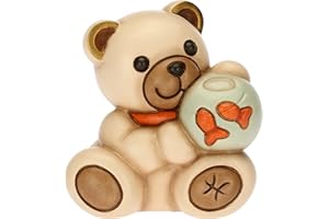THUN - Icona Pesci, Zodiaco - Teddy Stars - Icone - Ceramica Dipinta a Mano - 6,5x5,8x7,3 cm h