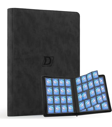 Card Binder For Trading Cards - 16 Pocket, Holds 1024 Cards, Ringless, Zippered PU Leather - View #7