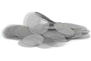 TMKEFFC Smoke Gun Filter Screens 50 PCS Set Metal 0.78 Inches for Portable Smoker Gun Smoking Infuser or Tobacco and Hookah Water Pipe