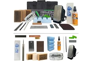 DEMON UNITED Demon Hyper Speed Ski & Snowboard Tune Kit with Iron, 1lb Wax Block & Base Cleaner